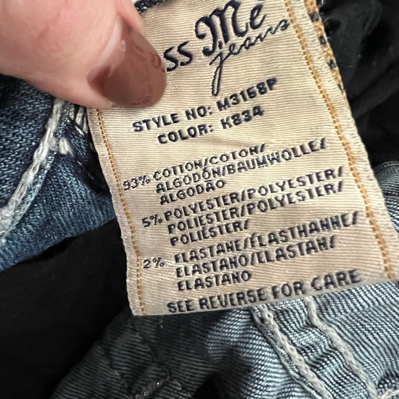 Miss Me Blue Jeans WOMEN’S Size 27 Signature Raw Hem Capri - Picture 7 of 9